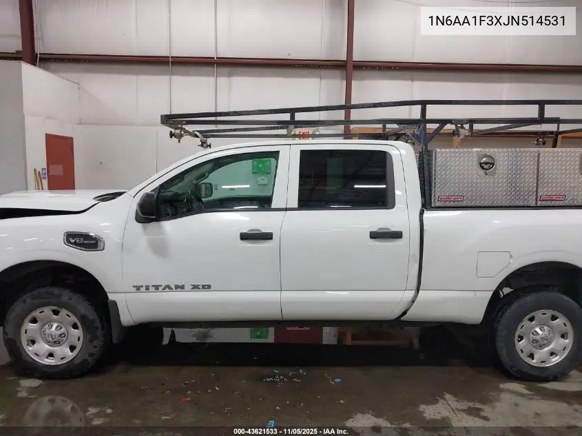 1N6AA1F3XJN514531 2018 Nissan Titan Xd S Gas