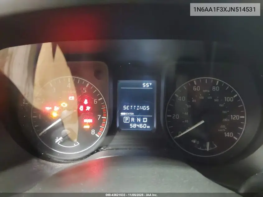 1N6AA1F3XJN514531 2018 Nissan Titan Xd S Gas