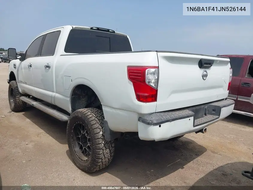 1N6BA1F41JN526144 2018 Nissan Titan Xd Sv Diesel