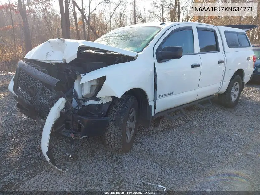 1N6AA1EJ7KN534771 2019 Nissan Titan S