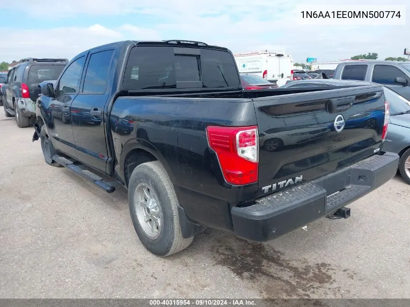 1N6AA1EE0MN500774 2021 Nissan Titan S