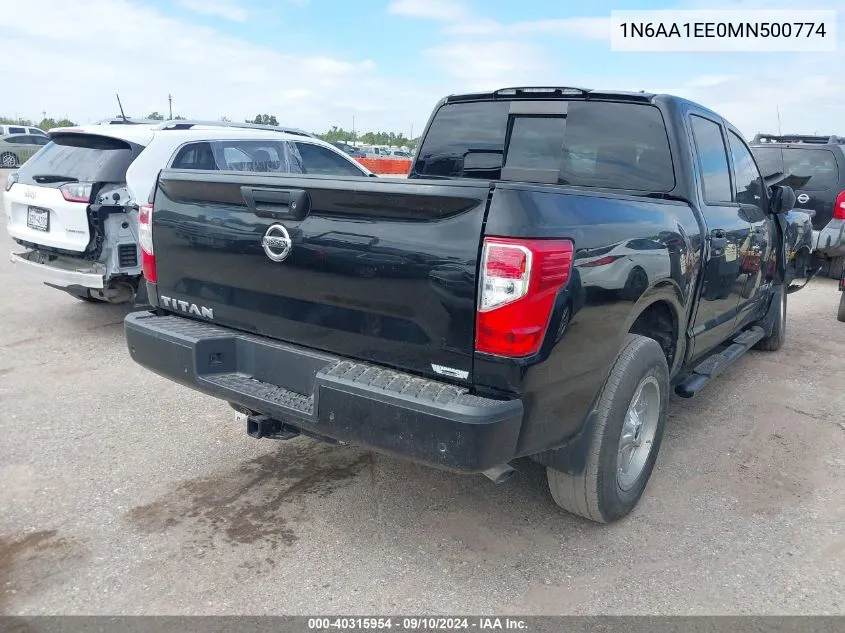 1N6AA1EE0MN500774 2021 Nissan Titan S