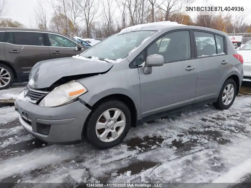 3N1BC13E87L404936 2007 Nissan Versa S/Sl
