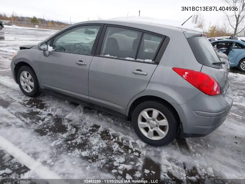 3N1BC13E87L404936 2007 Nissan Versa S/Sl