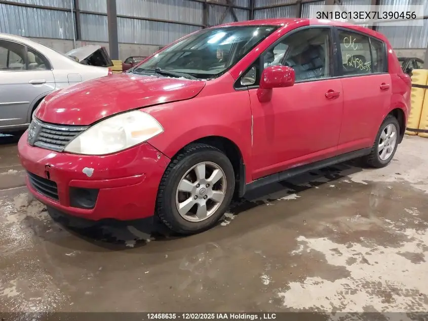 3N1BC13EX7L390456 2007 Nissan Versa 1.8Sl