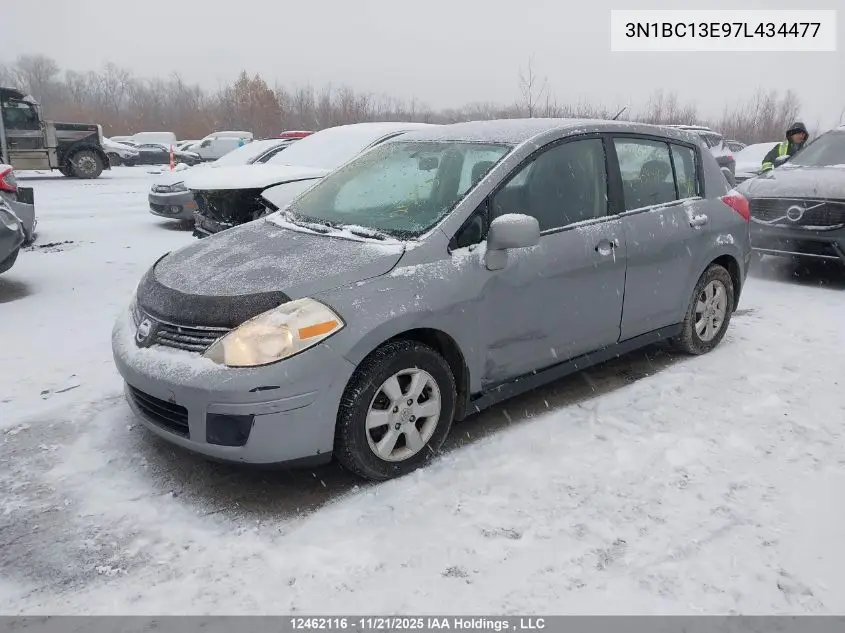 3N1BC13E97L434477 2007 Nissan Versa