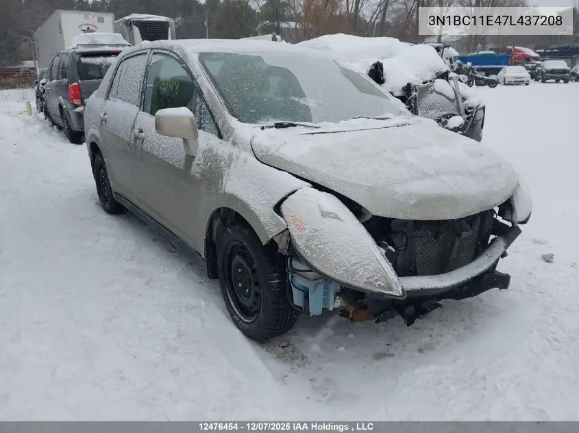 3N1BC11E47L437208 2007 Nissan Versa 1.8S