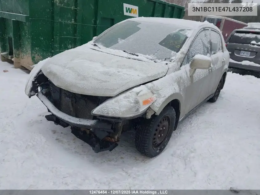 3N1BC11E47L437208 2007 Nissan Versa 1.8S