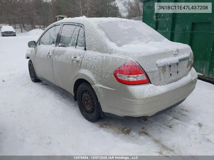 3N1BC11E47L437208 2007 Nissan Versa 1.8S