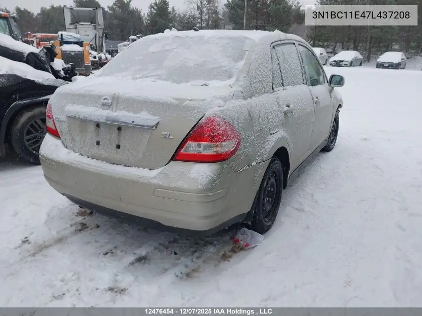3N1BC11E47L437208 2007 Nissan Versa 1.8S