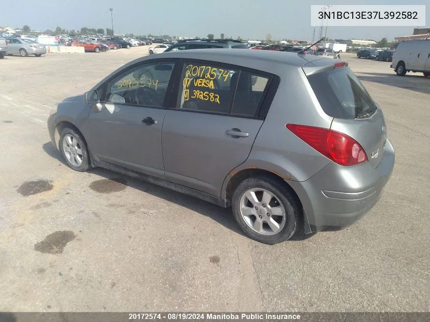 3N1BC13E37L392582 2007 Nissan Versa 1.8 Sl