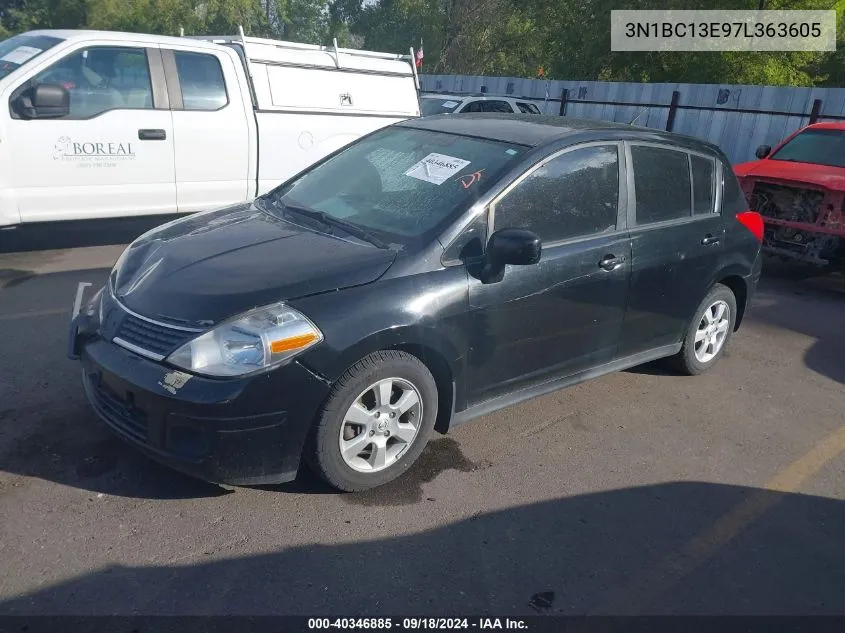 3N1BC13E97L363605 2007 Nissan Versa S/Sl