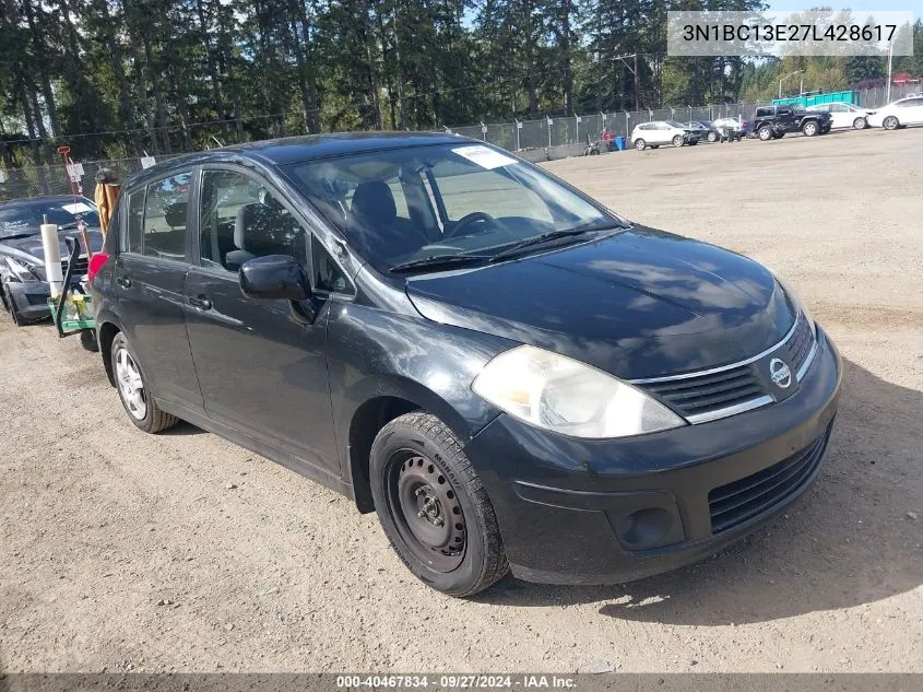 2007 Nissan Versa 1.8S VIN: 3N1BC13E27L428617 Lot: 40467834