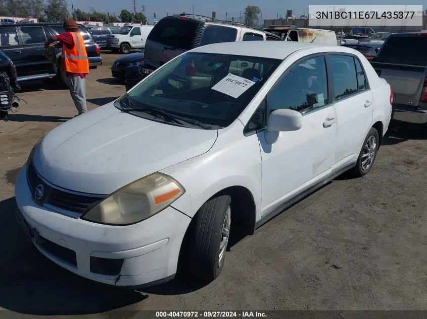 2007 Nissan Versa 1.8S VIN: 3N1BC11E67L435377 Lot: 40470972