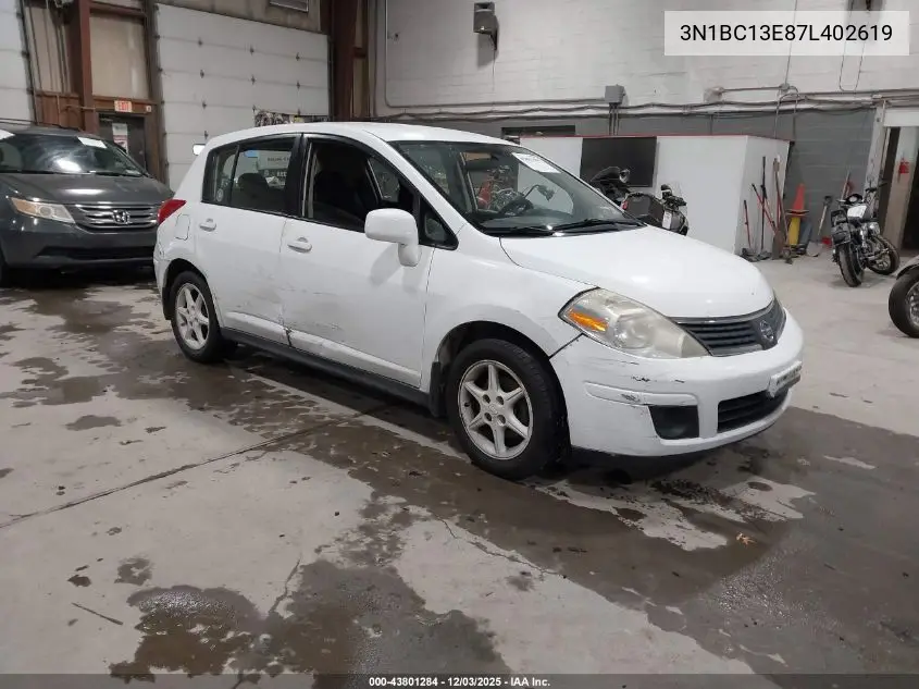 3N1BC13E87L402619 2007 Nissan Versa 1.8S