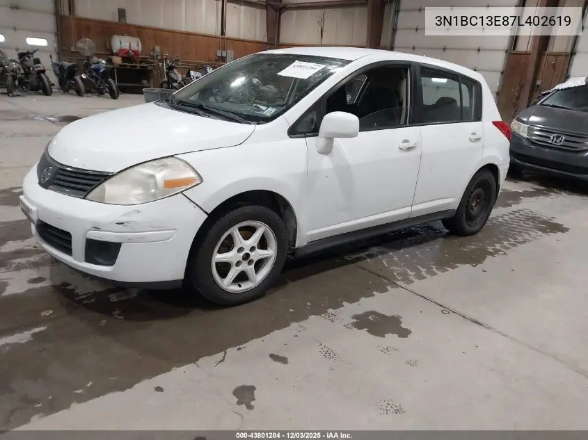 3N1BC13E87L402619 2007 Nissan Versa 1.8S