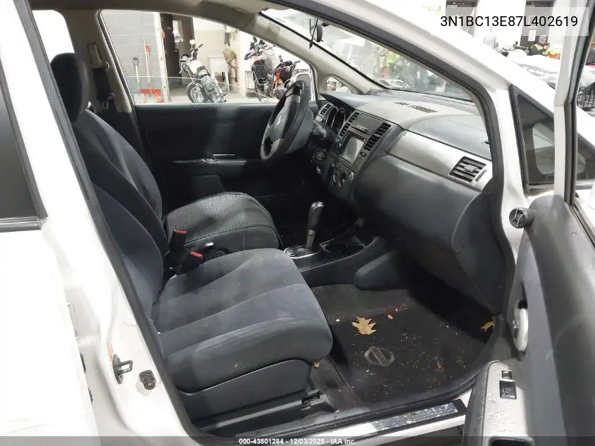 3N1BC13E87L402619 2007 Nissan Versa 1.8S