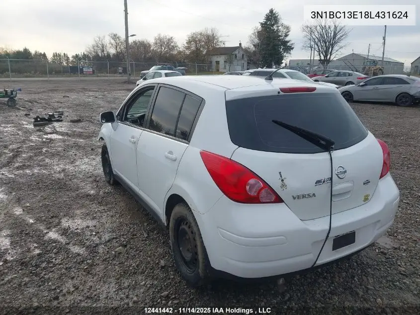 3N1BC13E18L431624 2008 Nissan Versa