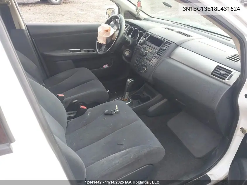3N1BC13E18L431624 2008 Nissan Versa