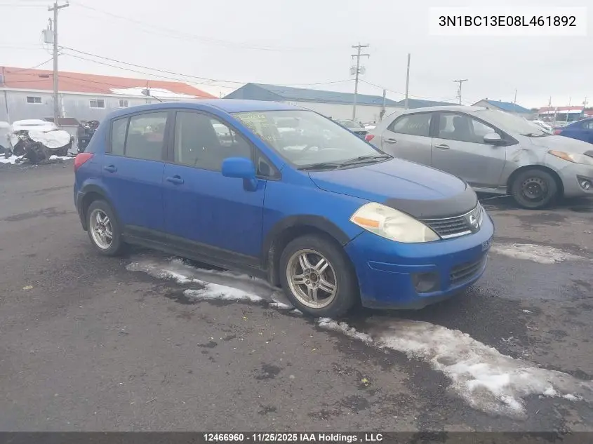 3N1BC13E08L461892 2008 Nissan Versa
