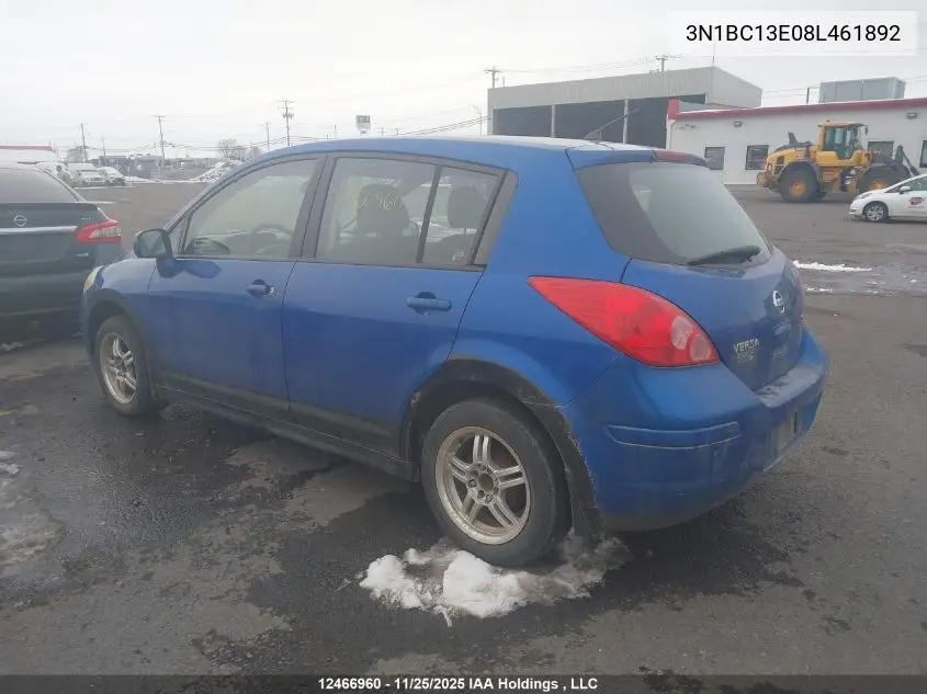 3N1BC13E08L461892 2008 Nissan Versa
