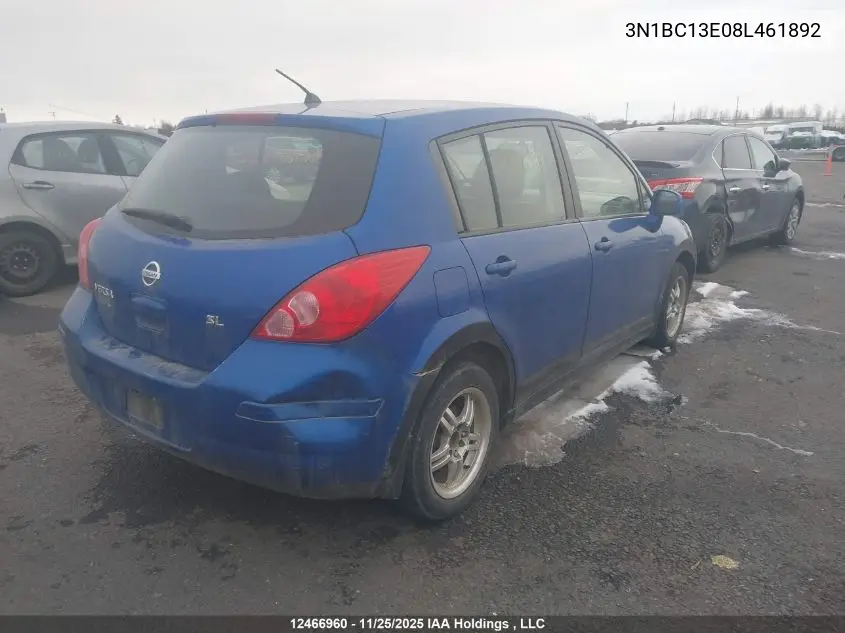 3N1BC13E08L461892 2008 Nissan Versa