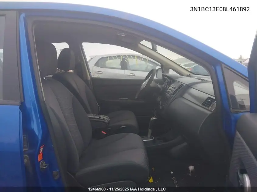3N1BC13E08L461892 2008 Nissan Versa