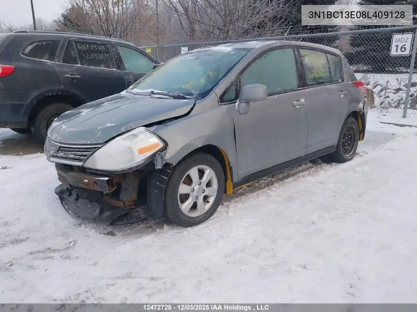 3N1BC13E08L409128 2008 Nissan Versa 1.8Sl