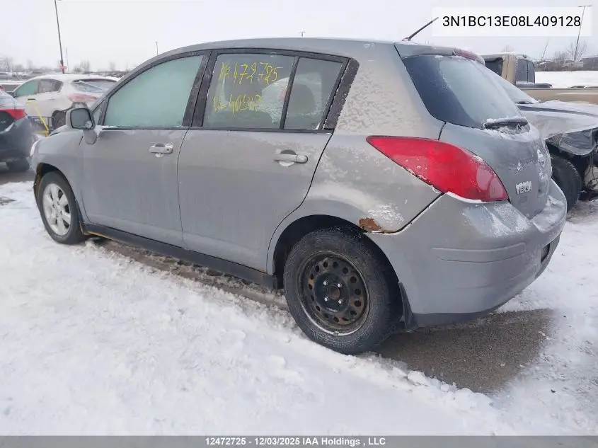 3N1BC13E08L409128 2008 Nissan Versa 1.8Sl