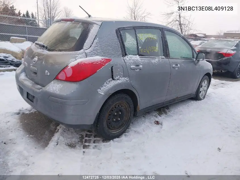3N1BC13E08L409128 2008 Nissan Versa 1.8Sl