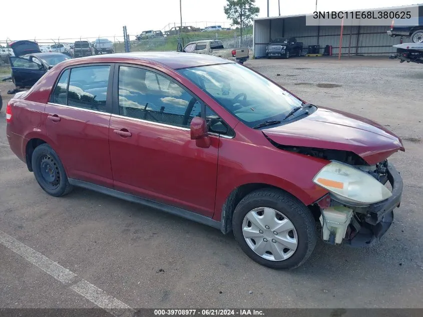 2008 Nissan Versa 1.8S VIN: 3N1BC11E68L380625 Lot: 40089109