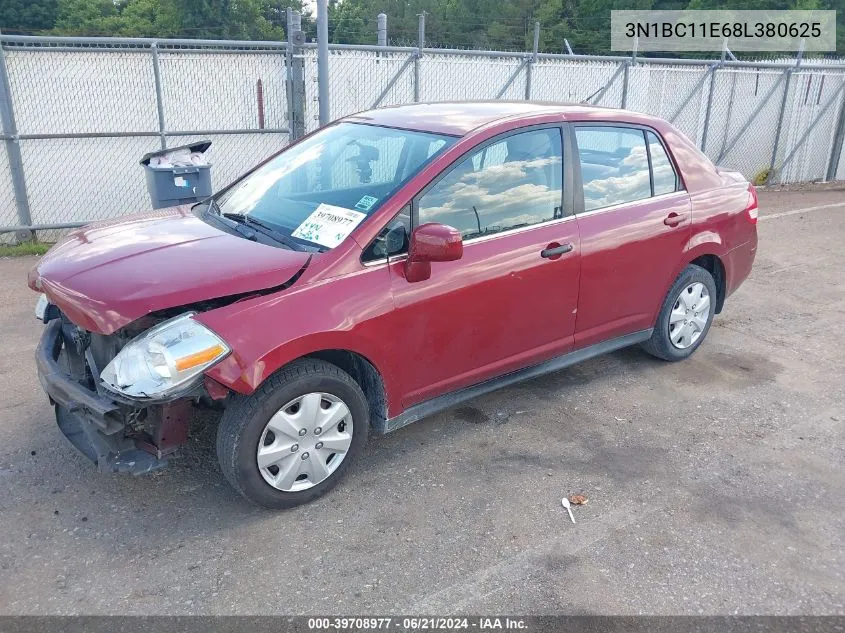 3N1BC11E68L380625 2008 Nissan Versa 1.8S