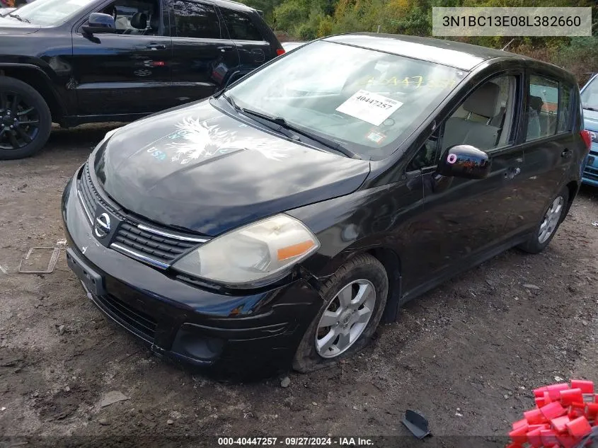 2008 Nissan Versa 1.8Sl VIN: 3N1BC13E08L382660 Lot: 40447257