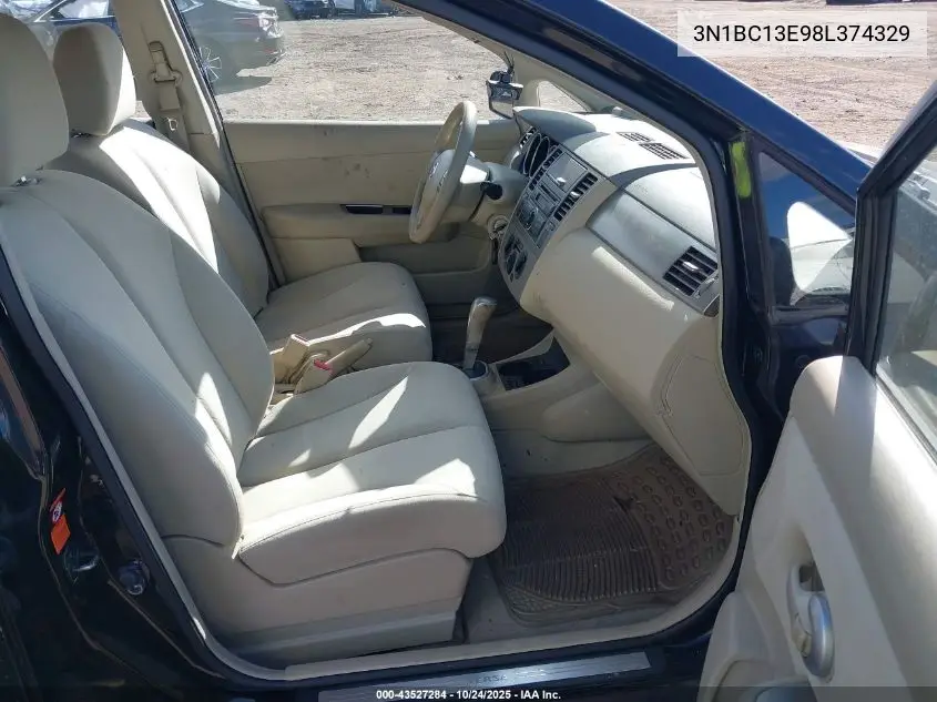3N1BC13E98L374329 2008 Nissan Versa 1.8S