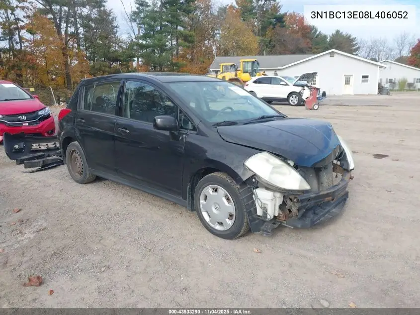 3N1BC13E08L406052 2008 Nissan Versa 1.8S