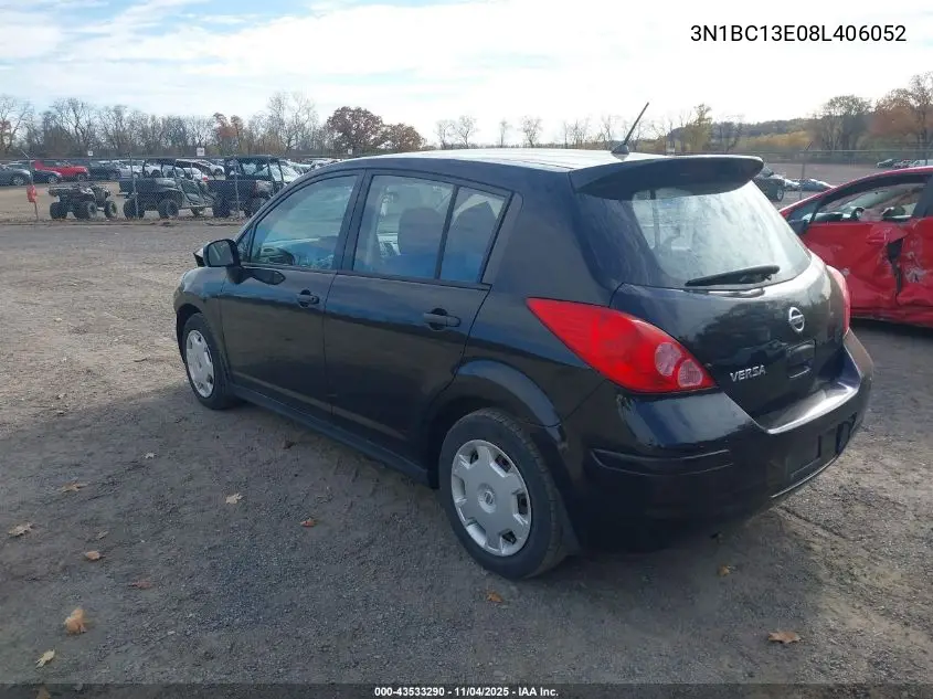 3N1BC13E08L406052 2008 Nissan Versa 1.8S