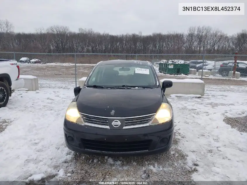 3N1BC13EX8L452374 2008 Nissan Versa 1.8S