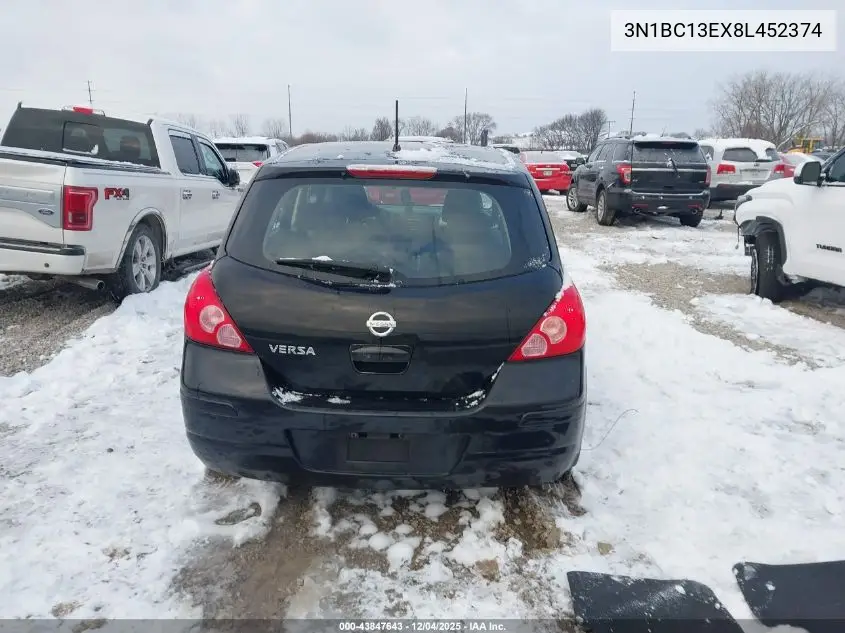 3N1BC13EX8L452374 2008 Nissan Versa 1.8S