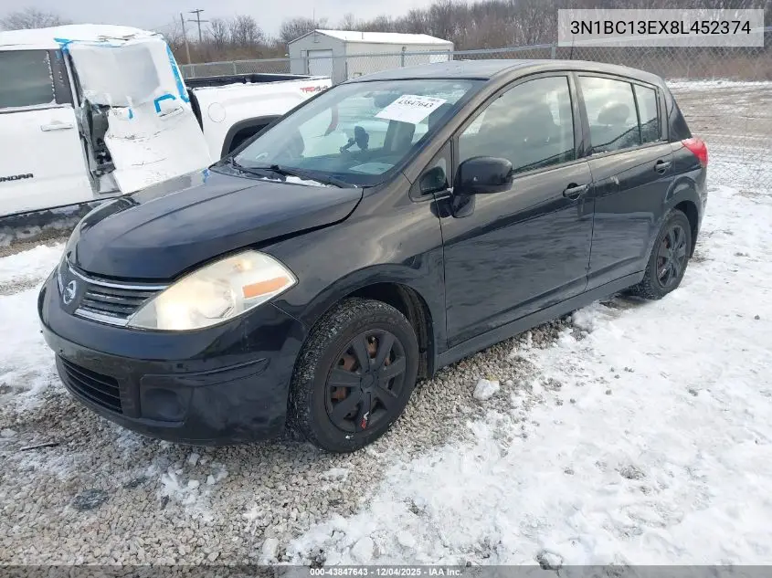 3N1BC13EX8L452374 2008 Nissan Versa 1.8S