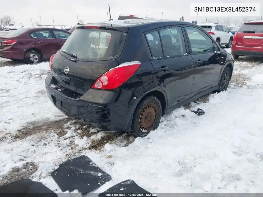 3N1BC13EX8L452374 2008 Nissan Versa 1.8S