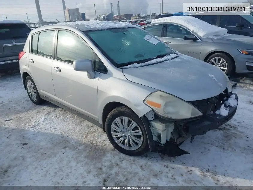 3N1BC13E38L389781 2008 Nissan Versa 1.8S