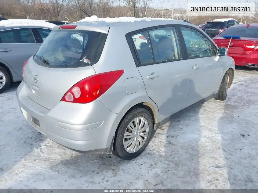 3N1BC13E38L389781 2008 Nissan Versa 1.8S
