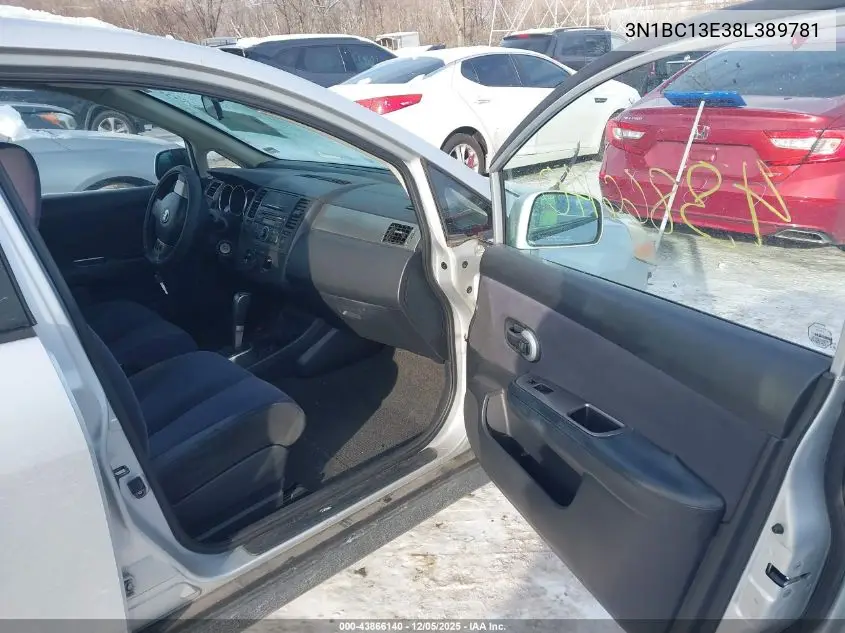 3N1BC13E38L389781 2008 Nissan Versa 1.8S