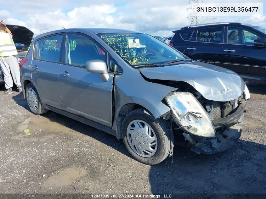 2009 Nissan Versa 1.8S VIN: 3N1BC13E99L356477 Lot: 12037939