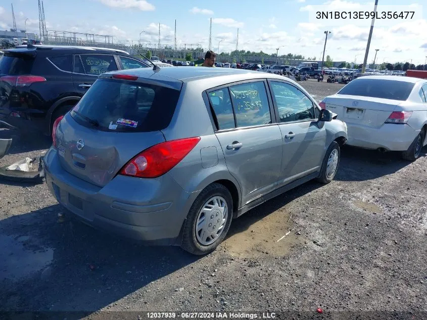 2009 Nissan Versa 1.8S VIN: 3N1BC13E99L356477 Lot: 12037939