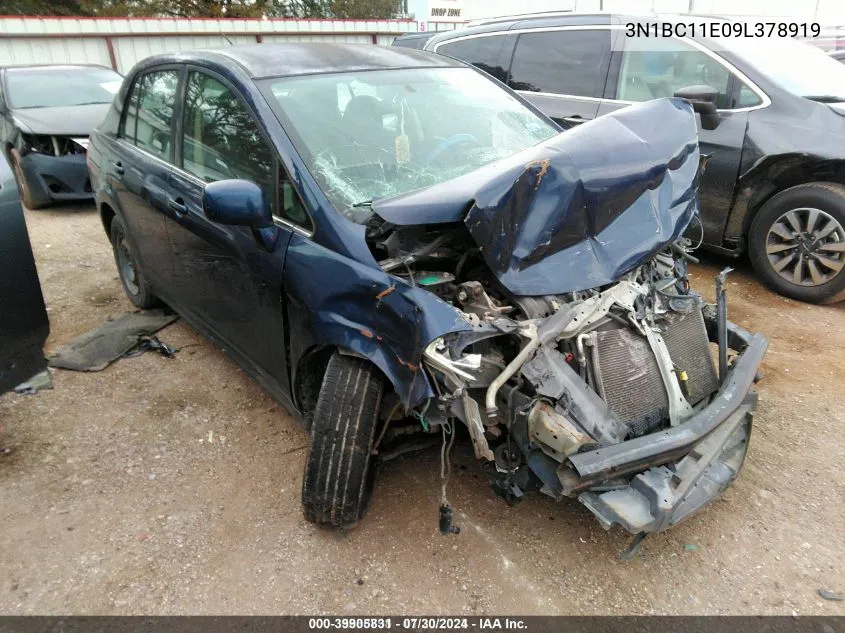 2009 Nissan Versa 1.8S VIN: 3N1BC11E09L378919 Lot: 39905831