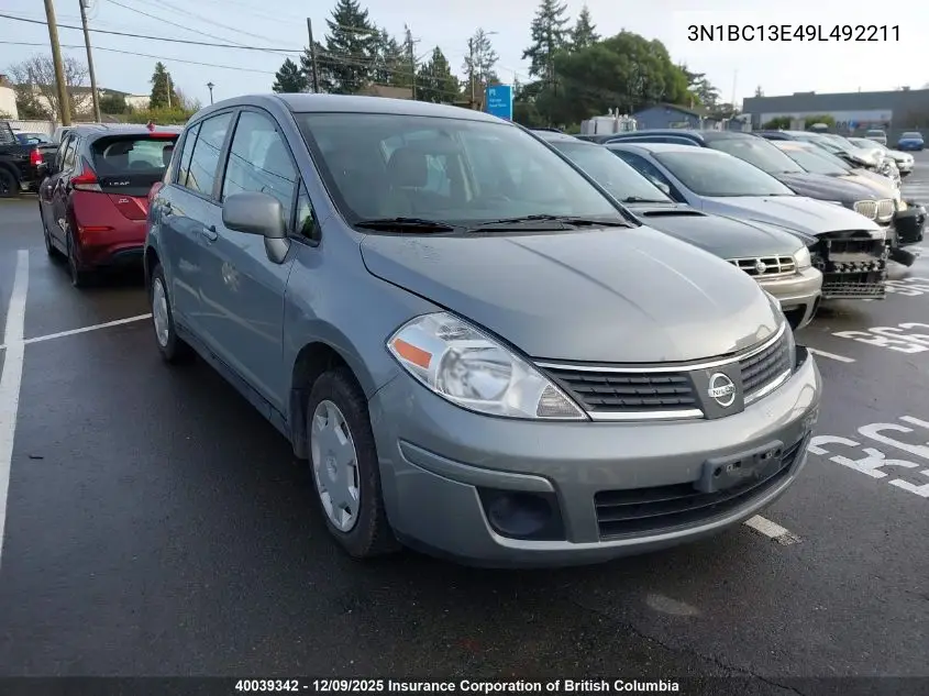 3N1BC13E49L492211 2009 Nissan Versa
