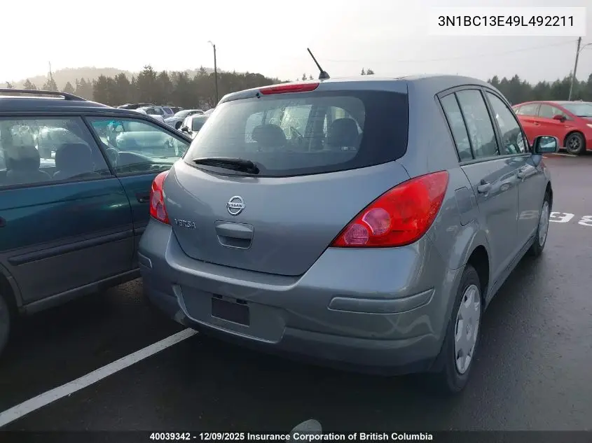 3N1BC13E49L492211 2009 Nissan Versa
