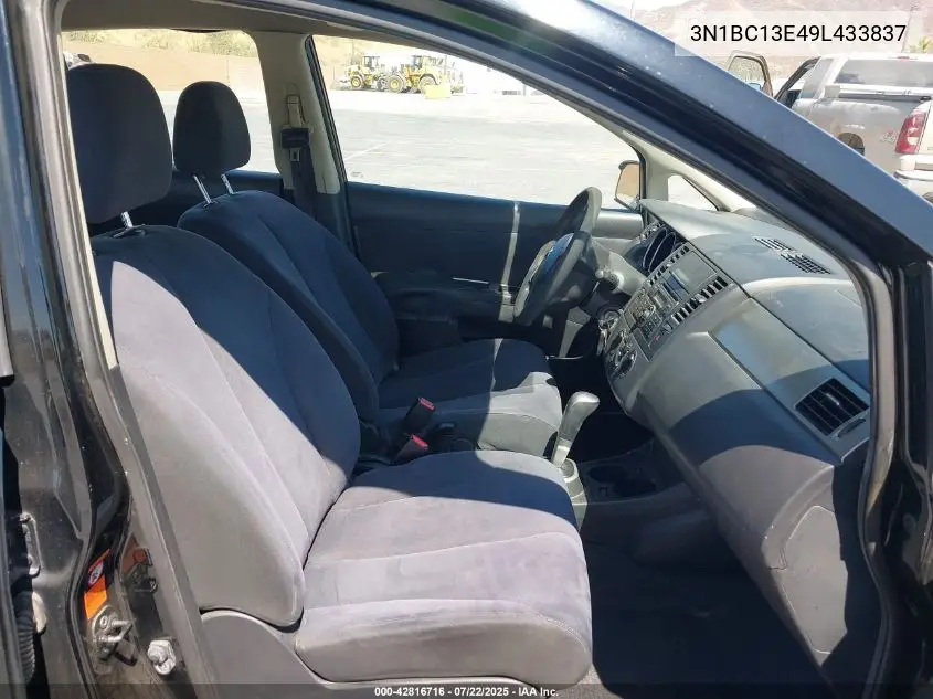 2009 Nissan Versa 1.8S VIN: 3N1BC13E49L433837 Lot: 42816716