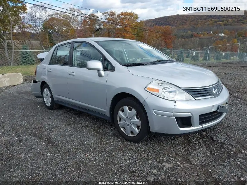 3N1BC11E69L500215 2009 Nissan Versa 1.8S